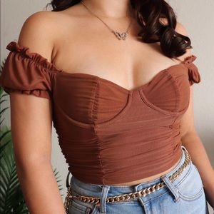 Chocolate Corset Top🤎